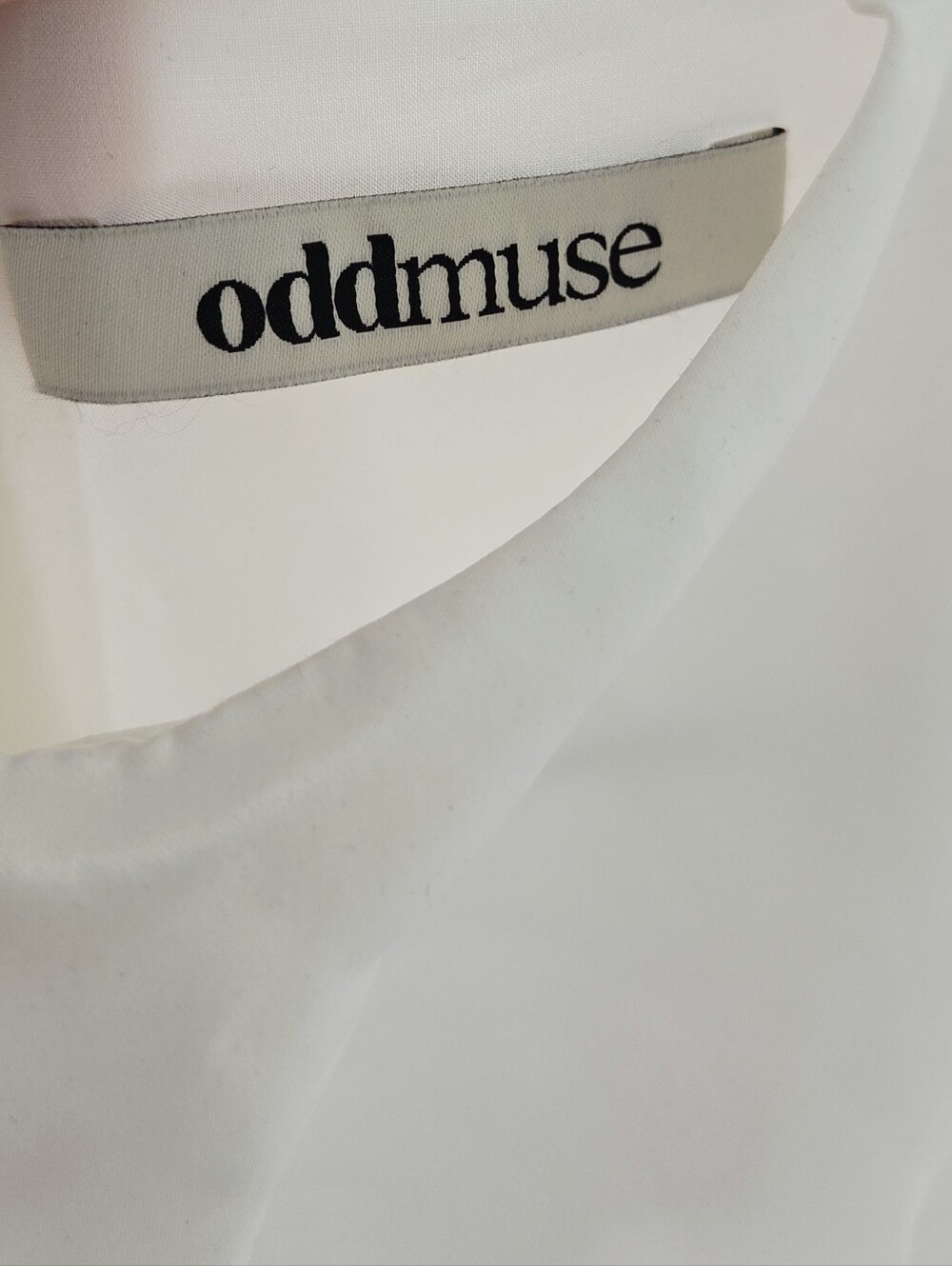 Odd Muse Satin High-Neck Mini Dress White Medium Bridal - Picture 8 of 10